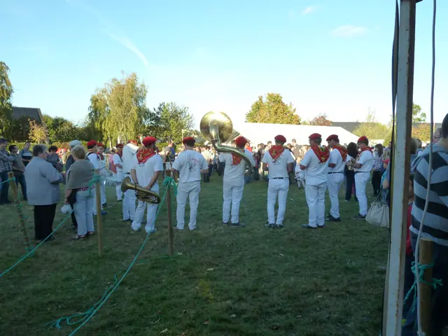 Groupe de musique à la Foire aux Pommes