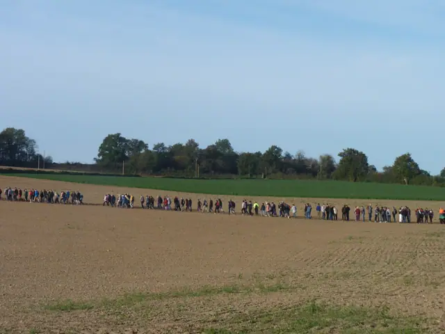 Départ de la randonnée pédestre